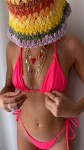 FLUO PINK ZANZI GÓRA BIKINI