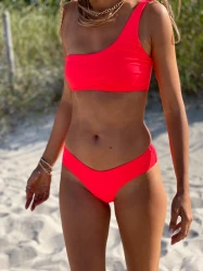 CORAL ONE ARM DÓŁ BIKINI  