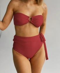 BROWN CLASSY DÓŁ BIKINI