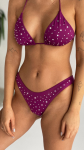 BURGUNDY CRYSTAL GÓRA BIKINI